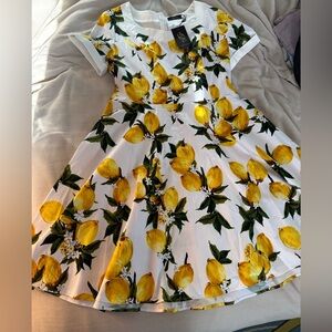 Lemon Print Dress